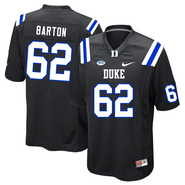 Duke Blue Devils #62 Graham Barton College Football Jerseys Sale-Black